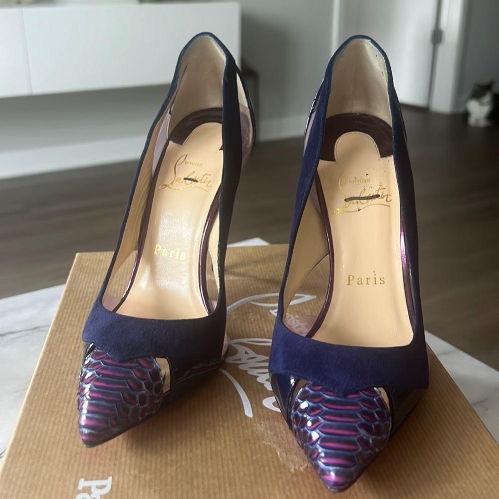 Purple snake Red Bottoms